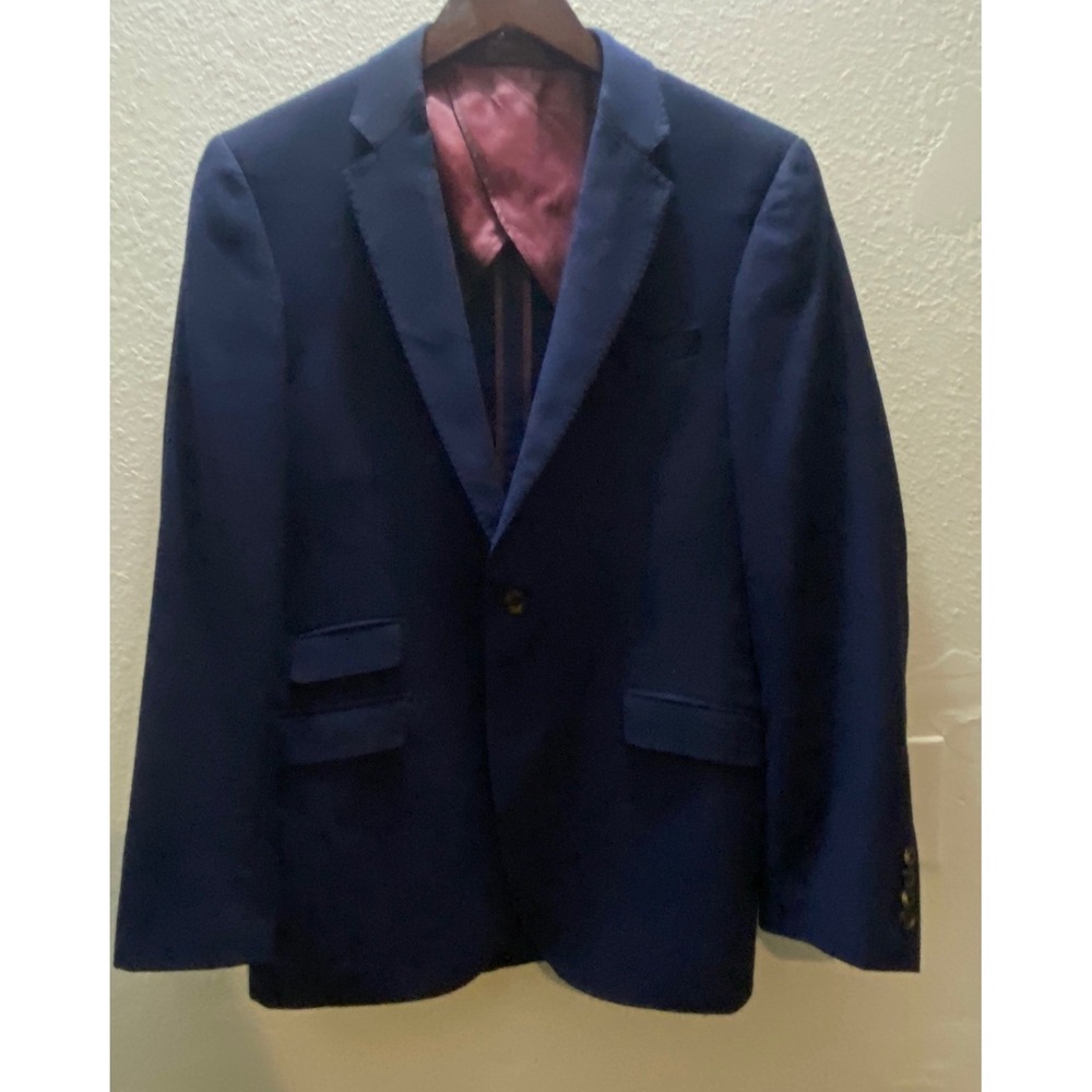 Maxman‎ Trend Mens Navy Blue Blazer Sport Coat Jacket Size 36R